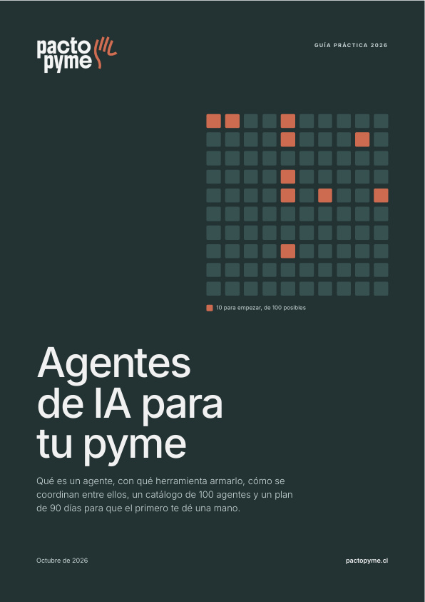 Portada de la guía Agentes de IA para tu pyme